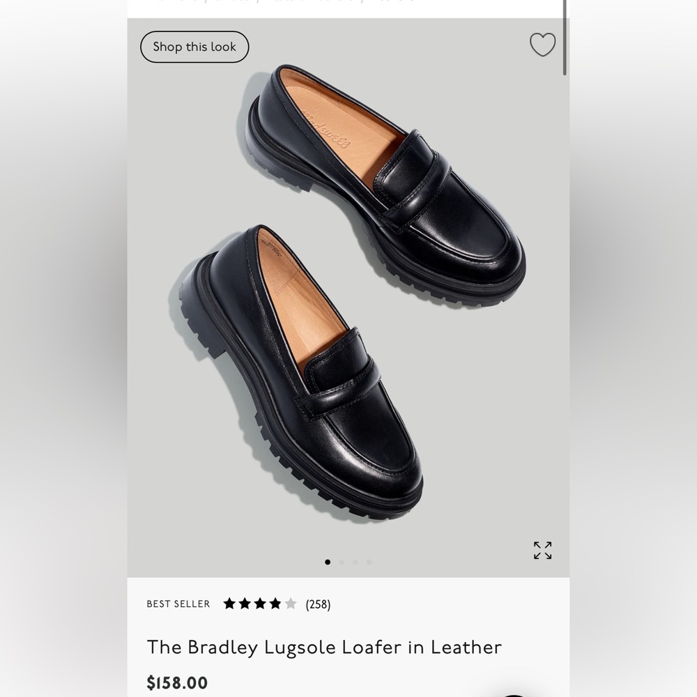 Madewell Bradley Lugsole leather loafers